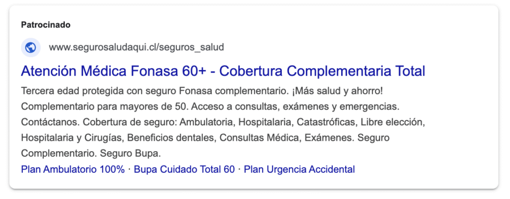 anuncio para google ads de negocio que vende servicios